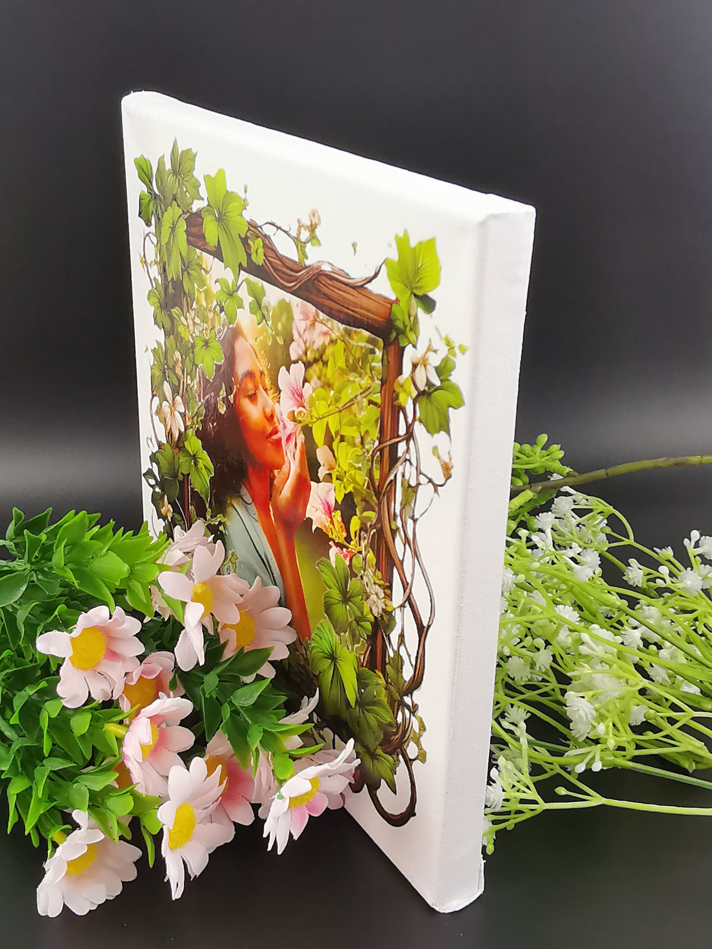 1:1 square canvas printing, thin frame, 8x8 in (20.3x20.3 cm), 12x12 in (30.5x30.5 cm), 16x16 in (40.6x40.6 cm)